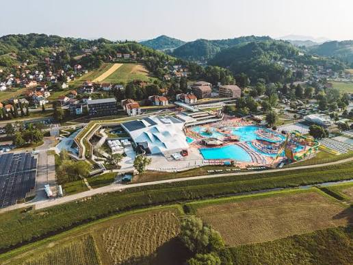 Therme Tuhelj Luftaufnahme